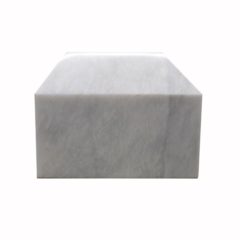 Polished Marble Tribute Urn – Adult Cremation, 129 Cu In Capacity, Gray