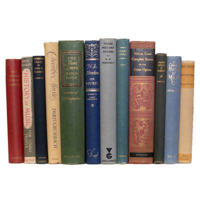 Decorative Books - Vintage Music Book Bundle - 1 foot of Books