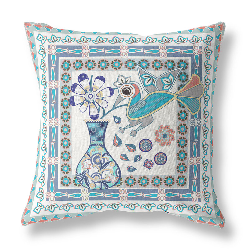 Coussin 18 po x 18 po, Blanc cassé