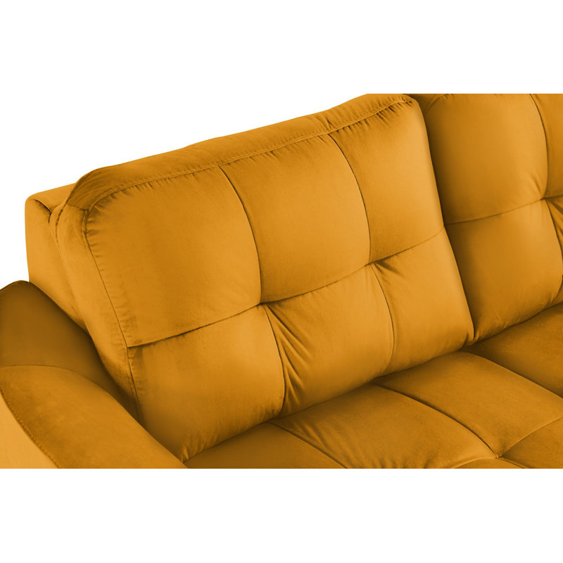 Hunnewell Sleeper Corner Sofa, Right Hand Facing, Yellow