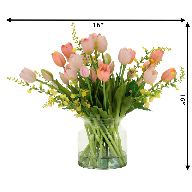 Tulip Jar - 16 Inches, Pink