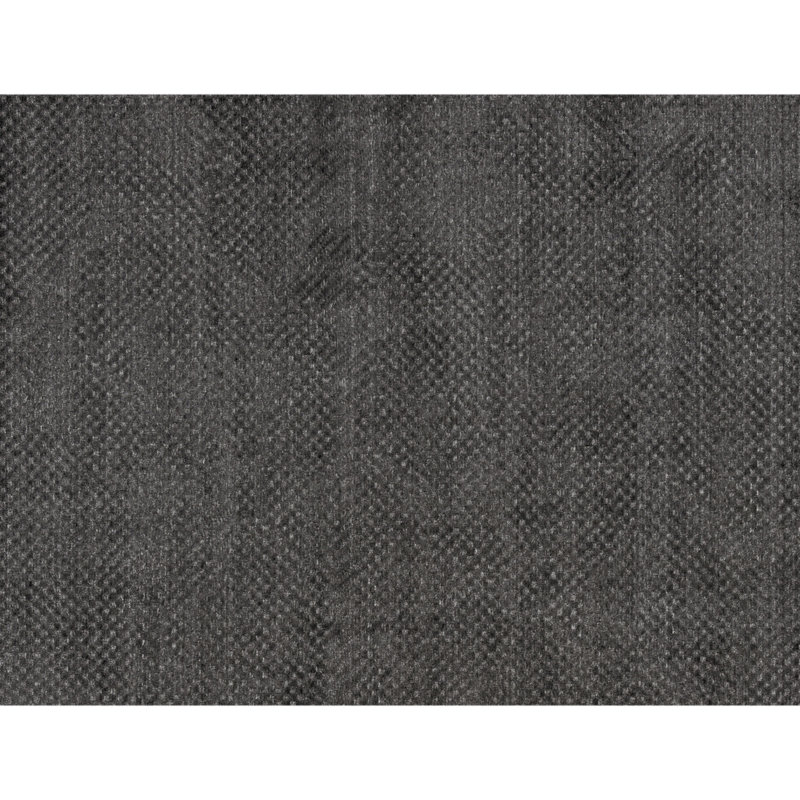 Tapis gris noué à la main de haute qualité, Rectangle 6 pi x 9 pi