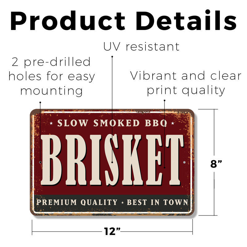 Brisket (paquet de 2) en plastique 8 po x 12 po
