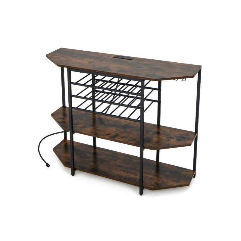 Astha 47.5'' Wine Bar, Gray