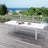 108.3'' x 39.4'' 10-Person Extendable Rectangular Aluminum Outdoor Dining Table with Built-in Table Leaf-388118560
