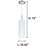 Kezar 1 - Light Matte Nickel Single Pendant
