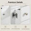 Meuble-lavabo moderne 36 po avec lavabo en céramique, tiroir coulissant et porte d'armoire, pieds romains, 2 tiroirs, capacité de 300 lb, robinet central de 4 po-775940102