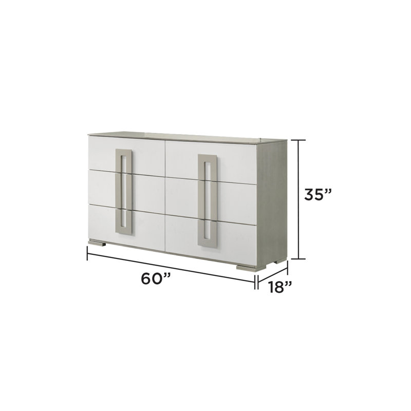 Commode 6 tiroirs Olivia