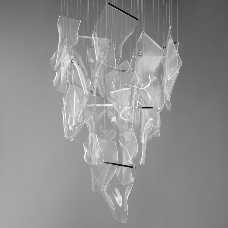 Luminaire suspendu Rosamund, Chrome poli, 24, 35