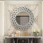 Beveled Frameless Gear Accent Wall Mirror