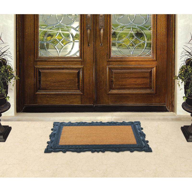 Paillasson Carson 24 po x 36 po Carson, Noir / Beige