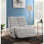 Fauteuil inclinable oscillant en chenille Talmon Oyster-1793674433