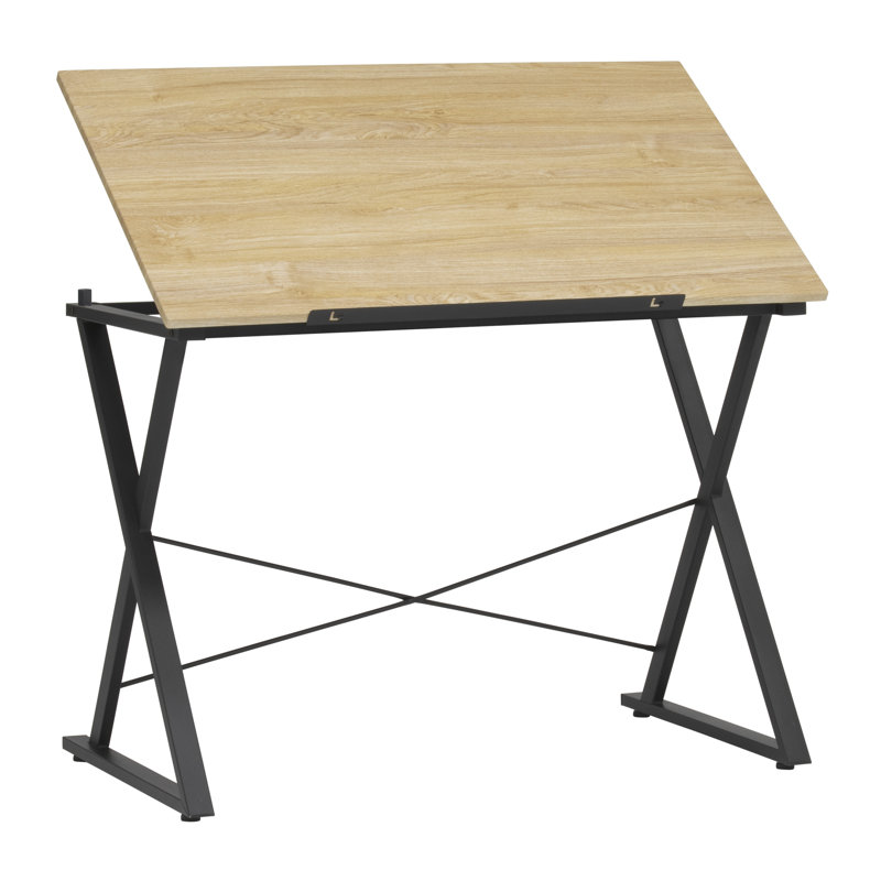 Crick Adjustable Drafting Table, Wood