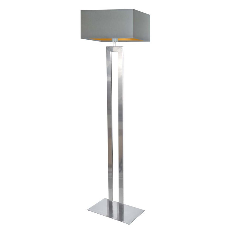 Salguero 161cm Traditional Floor Lamp, Silver, Light Grey