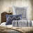 Elegant Navy 7-piece Bedding Sets With Tufted Polyester For Home