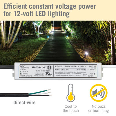 Pilote DEL standard intérieur / extérieur 12 V DC, 15 W