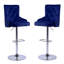 Tabouret de bar pivotant en velours Avryn-225315676-186869117