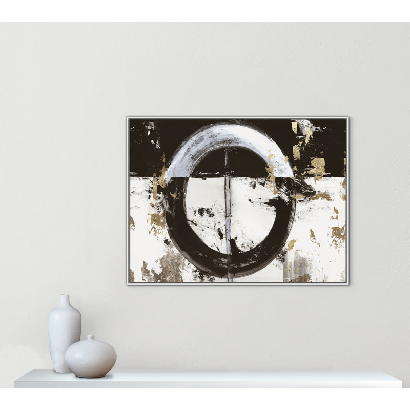 «Evoke I Print» par Tom Reeves, H 37,5 po x l 49,5 po, Blanc