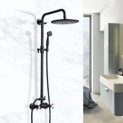 Shower System, Wall Mounted Adjustable Shower Faucet