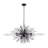 Orbital Oval Linear Pendant - 24"D x 48"W x 24"H - Carbon
