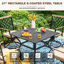 Ensemble repas extérieur pour 4 personnes