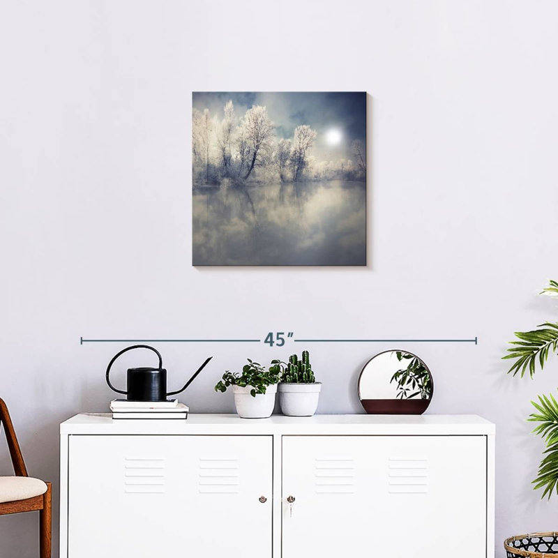 Alvord Misty Winter Forest, H 20 po x l 20 po