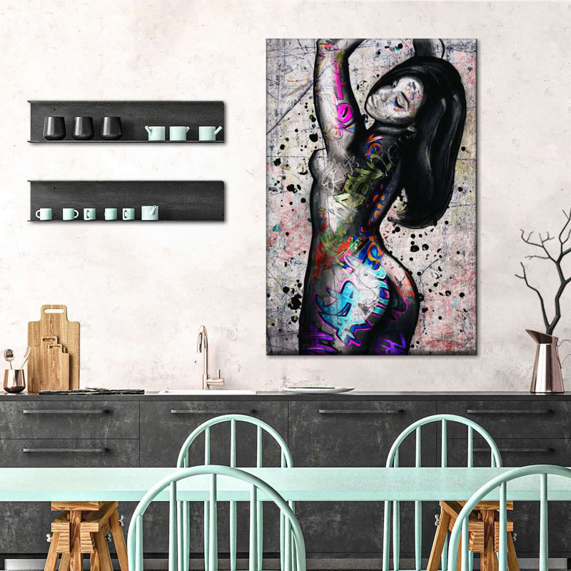 Courbes d'Afrique sur toile, H 48 po x l 32 po x P 1,25 po