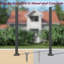 Handrail Post, Wrought Iron Black Metal Railing Post with Bracket for Deck, Balcony & Porch Railing-83837454