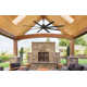 65" 8 - Blade Standard Ceiling Fan with Remote Control
