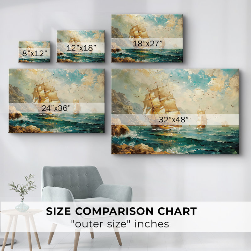 Série Nautical-CCV III - Cavas enveloppés de galerie, 40 x 60