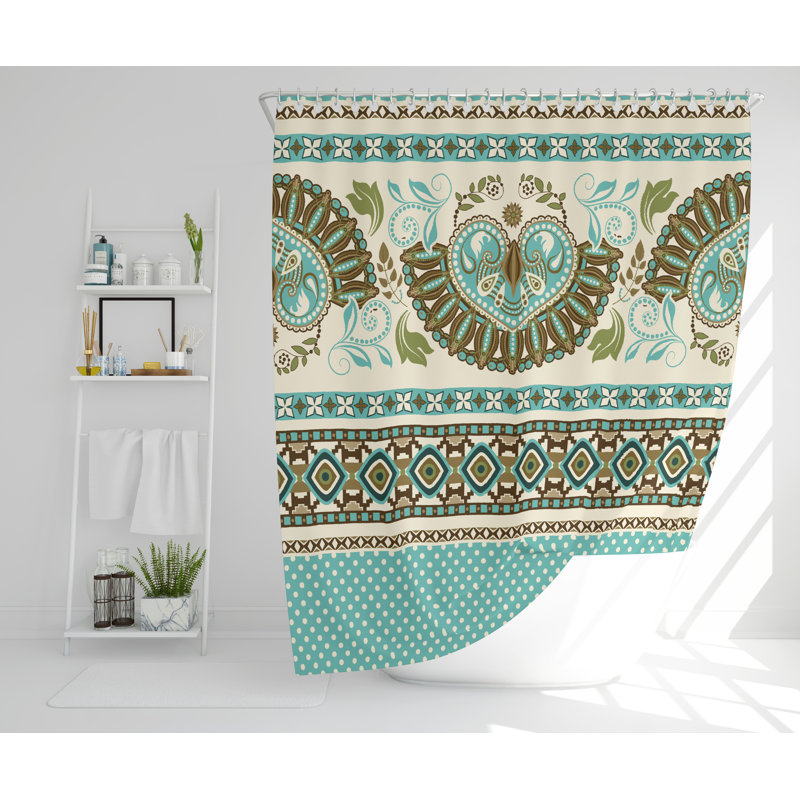 Sote Polyester Single Shower Curtain, 168cm H x 168cm W