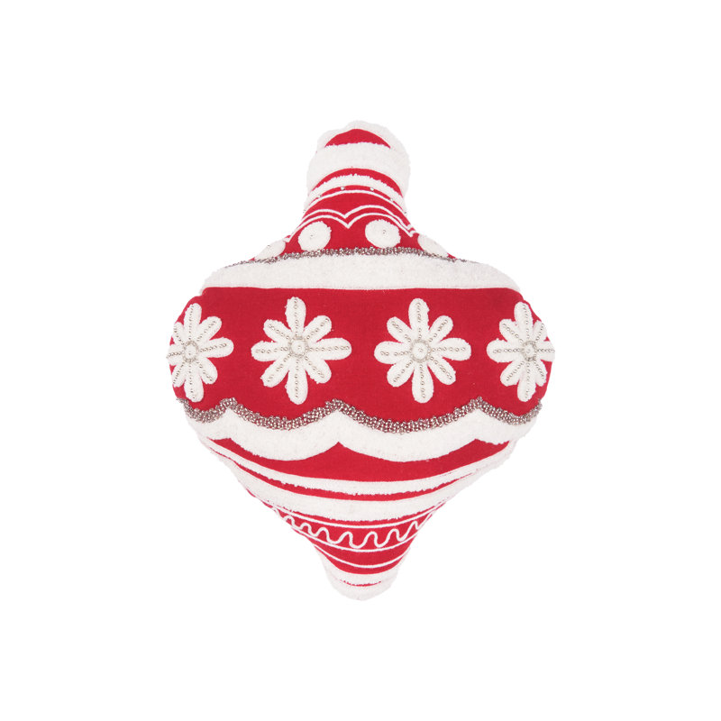 18" x 18" Scarlett Ornament Shaped Throw Pillow
