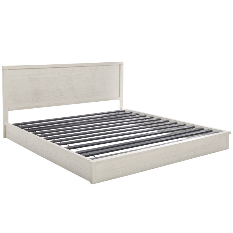 Sauger Platform Bed, White Wash, King