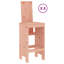 Aundreah Brayden Studio Bar Set with Wood Frame and Solid Wood Outer Material-941245817