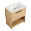 Meuble-lavabo 30 po avec lavabo en céramique, 2 portes à fermeture douce, meuble-lavabo autoportant, contreplaqué-115672284-115672285