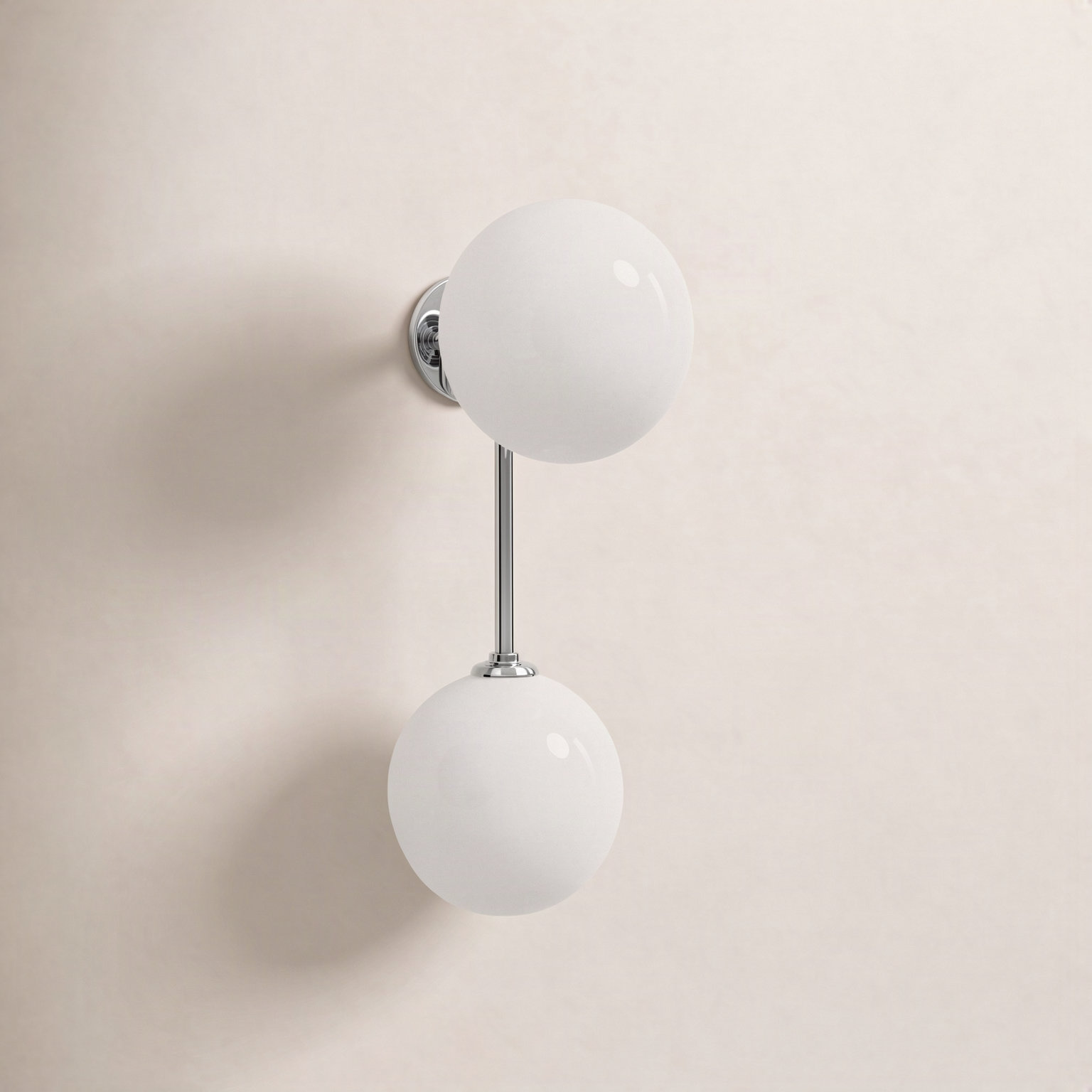 Salonko 2-Light Dimmable Armed Sconce, Polished Nickel