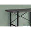 Bureau d'ordinateur, bureau personnel, ordinateur portable, L 48 po, travail, stratifié gris, contemporain, moderne