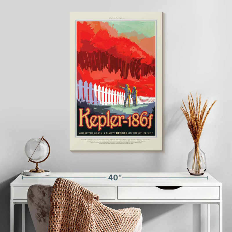 Oberle Retro Kepler 186F Print, 30" H x 20" W