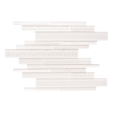Karma Straight Edge Glass Mosaic Sheet Tile