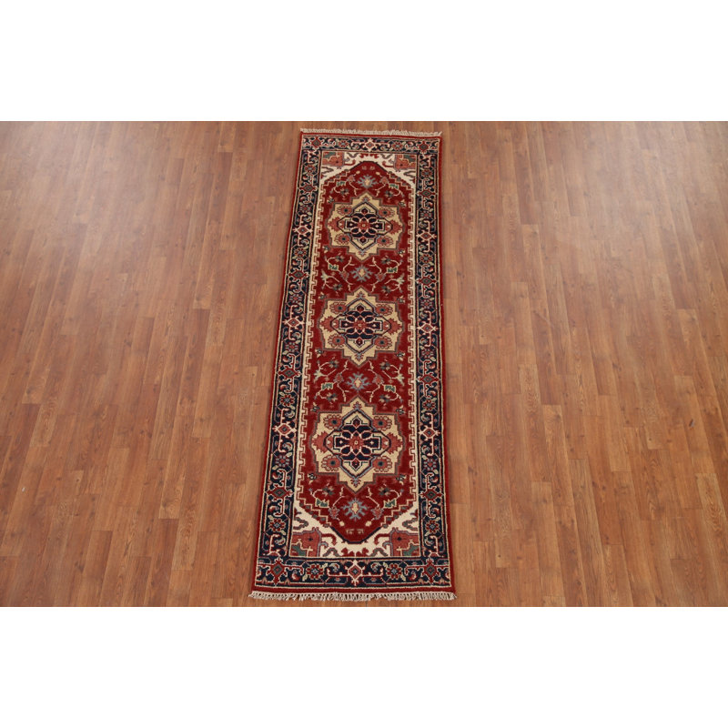 Tapis de couloir géométrique traditionnel 3 x 8
