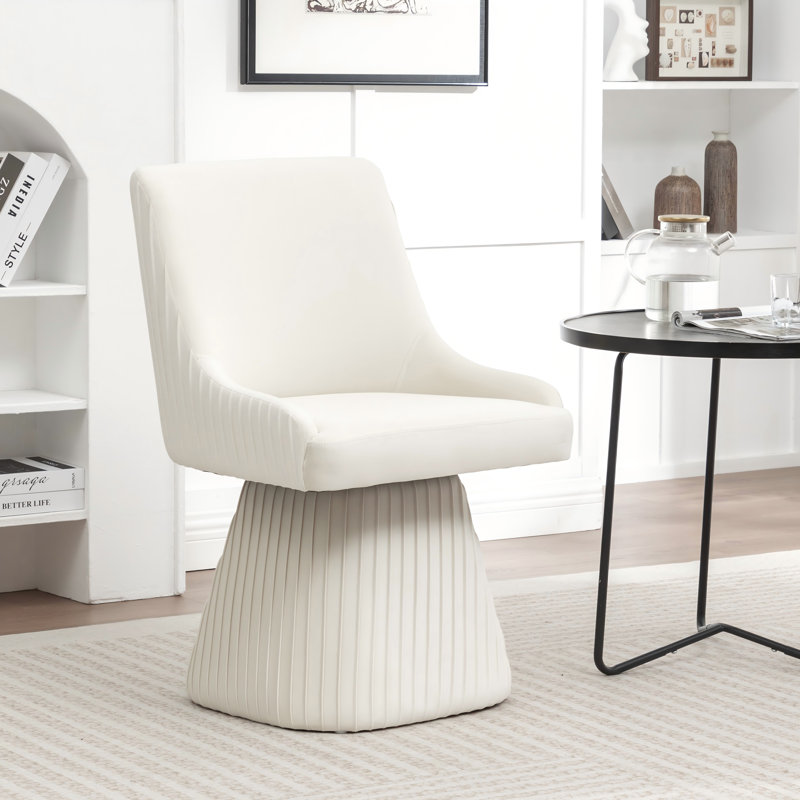 Euclid Modern Velvet Dining Chair, Beige