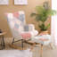 Chaise berçante rembourrée Kerth