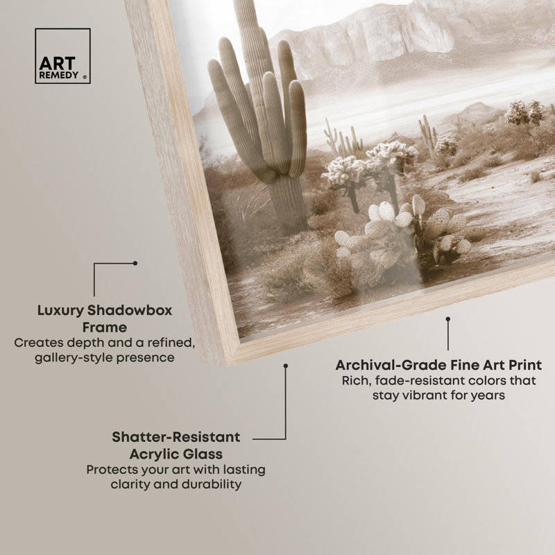 Fantôme de croissance I, impression de paysage d'ombre par Art Remedy, H 31 po x l 46 po, Crème, crème