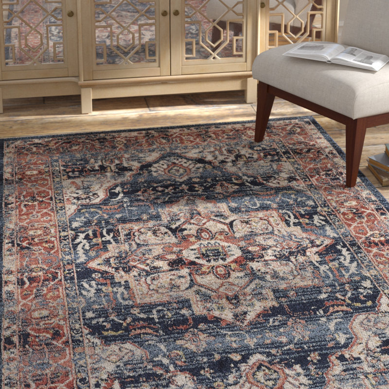 Slaboden Oriental Indoor Rug, Rectangle 6' x 9'