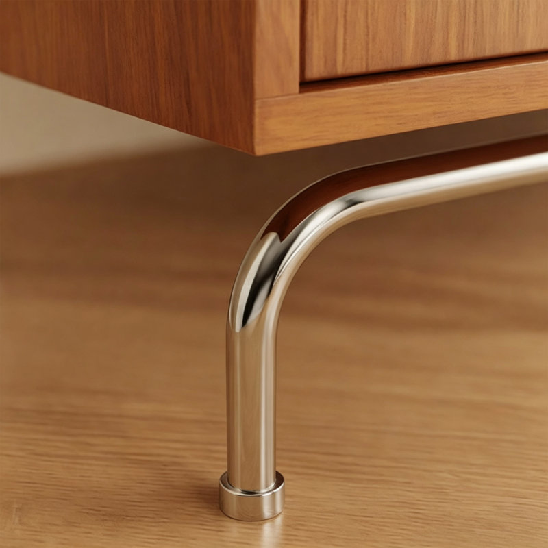 Commode d'appoint en acier inoxydable, H 38,19 po x l 39,37 po x P 15,75 po