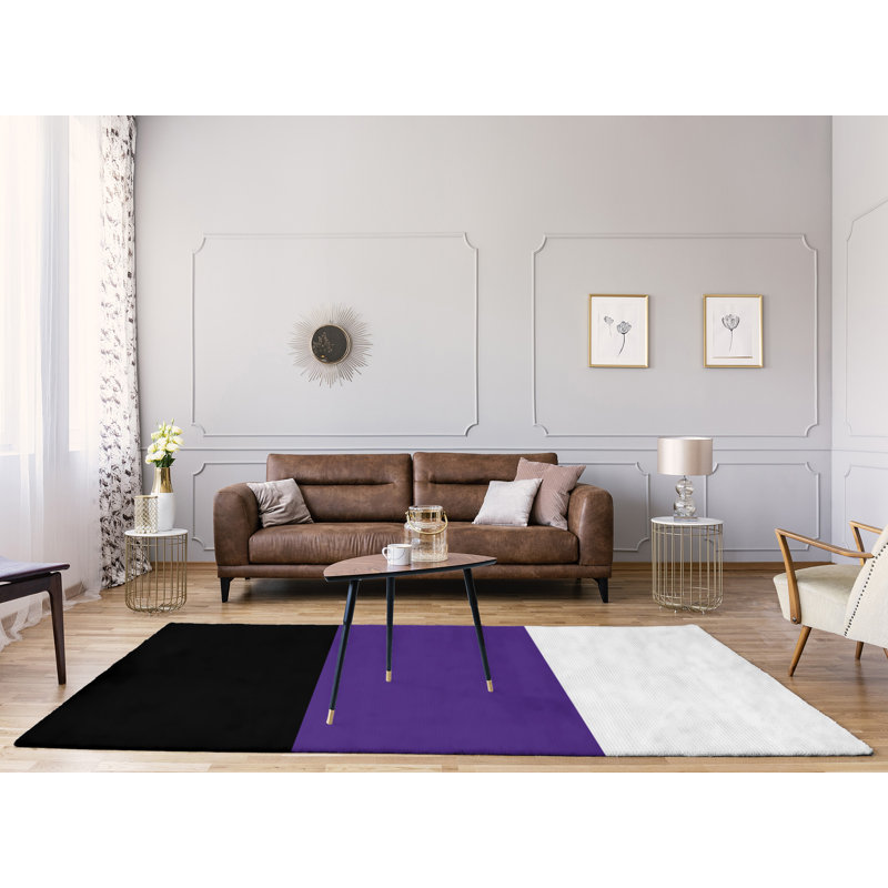 Tapis mauve/noir, Rectangle 8 pi x 10 pi