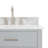 Aberdeenshire 36" Single Bathroom Vanity with Carrara White Marble Top-85364280
