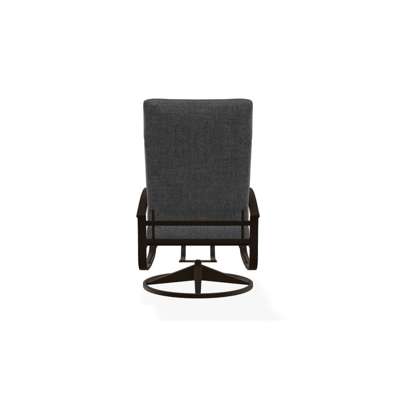 Belle Isle Outdoor Swivel Lounge Chair, Cast Slate Sunbrella® Plainweave, Kona P10, Textured Kona