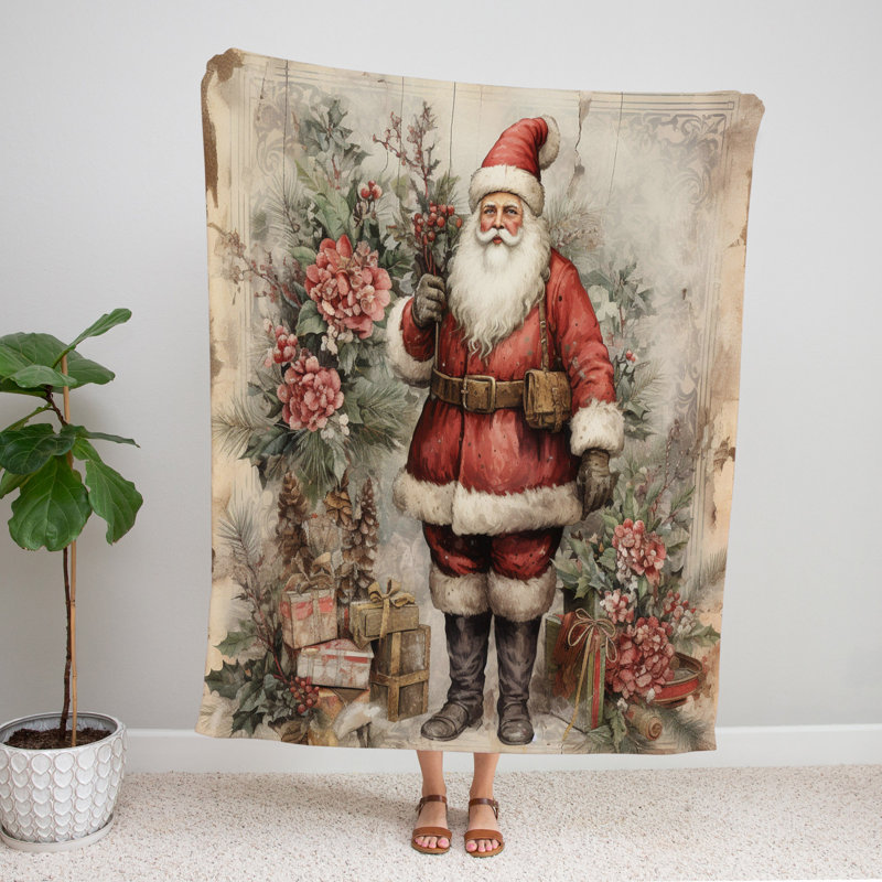 Throw Blanket, 68" W x 80" L, Abstract, Red/Green/Brown