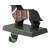 5.92"H  Wooden/Metal Dachshund Stocking Holder
